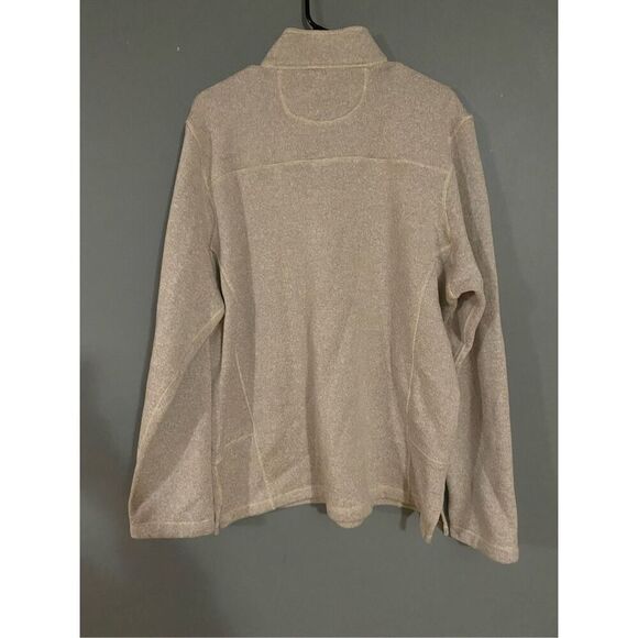Woolrich Angler Cream Knit 1/4 Zip Sweater/Pullover Size XL - Picture 2 of 7